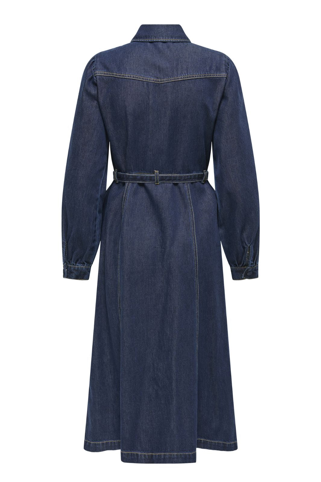 Only - Onljulie Ls Dress Qyt - 4802433 Dark Blue Denim Kjoler 