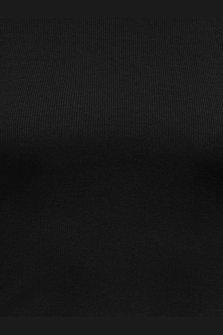 Only - Onlkathline 3/4 Rib Boatneck Top - 5220412 Black
