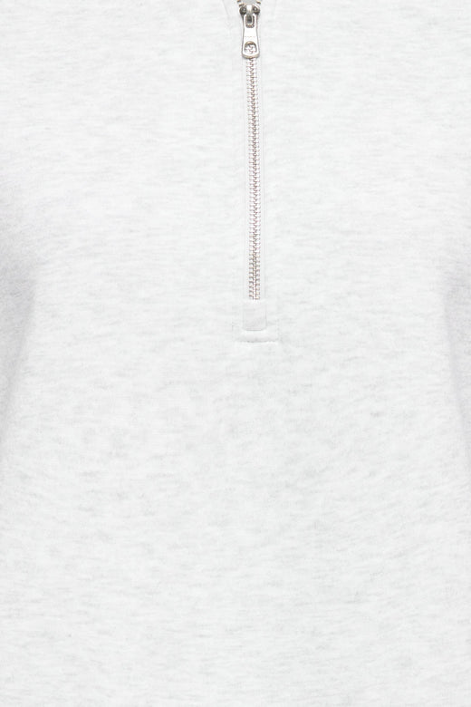 Only - Onllesure L/S Half Zip Rs Swt - 5117441 Light Grey Melange Sweatshirts 