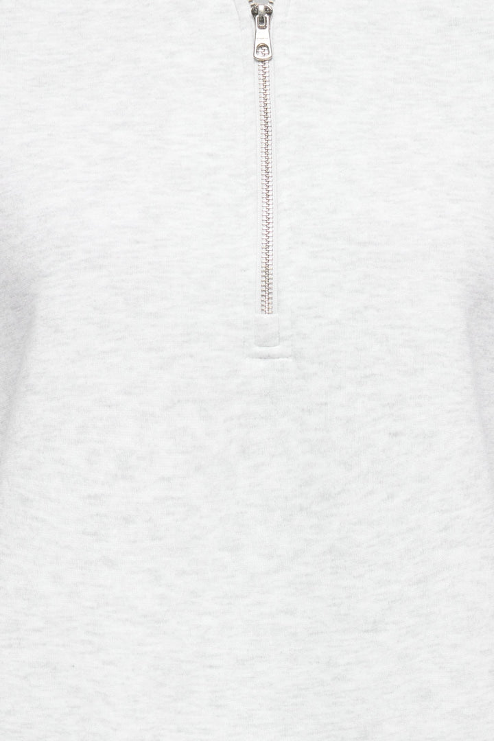 Only - Onllesure L/S Half Zip Rs Swt - 5117441 Light Grey Melange Sweatshirts 