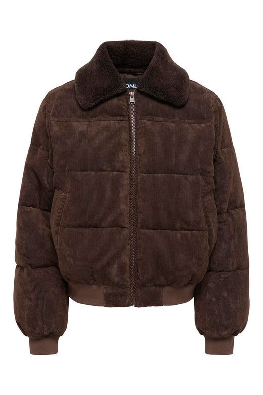 Only - Onlnicoline Corduroy Bomber - 5103297 Coffee Bean