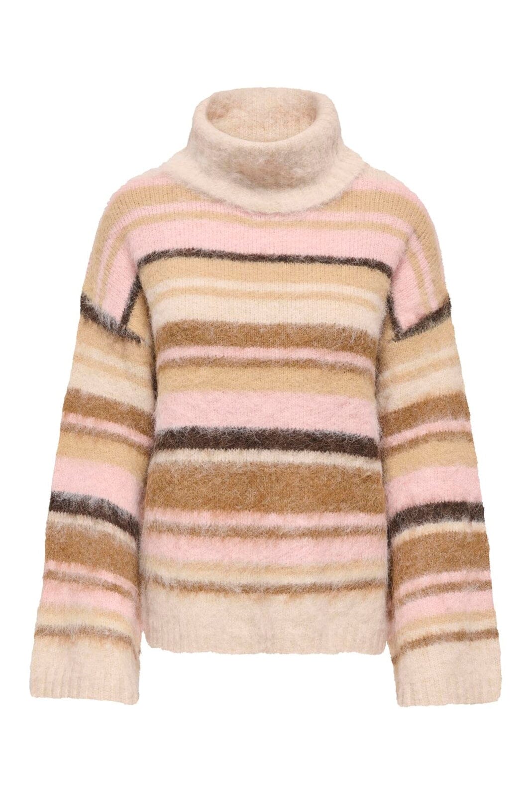 Only - Onlperil Ls Rollneck Knt - 5086822 Birch Thin/Humus/Breen/Coffee B/Pale L/Mel