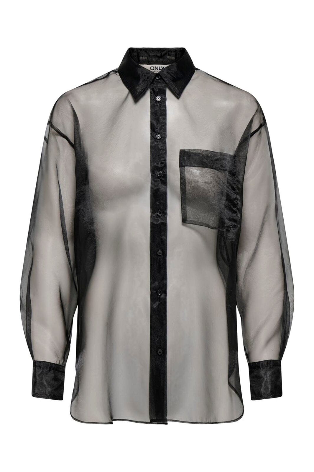 Only - Onlpraia L/S Button Shirt - 5117097 Black
