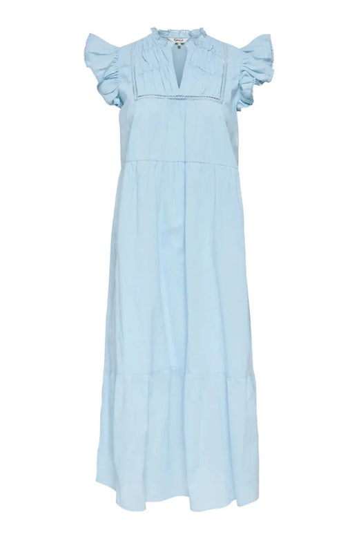 Only - Onltea-Idris S/L Frill Tape Dress - 5014281 Dream Blue Kjoler 