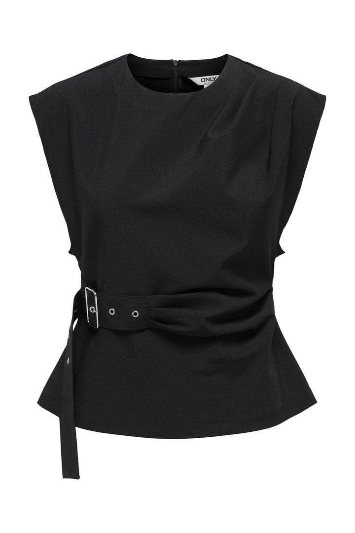 Only - Onlterra S/L Belt Top Sud - 4946344 Black