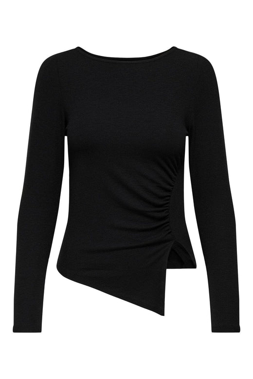 Only - Onlvic L/S Side Detail Top - 4968571 Black
