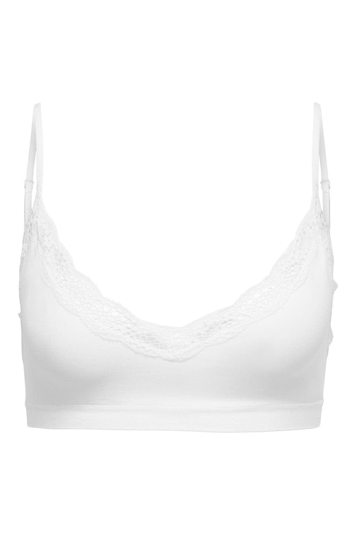 Only - Onlvicky Lace Scoop Neck Bralette Acc - 4928270 Bright White