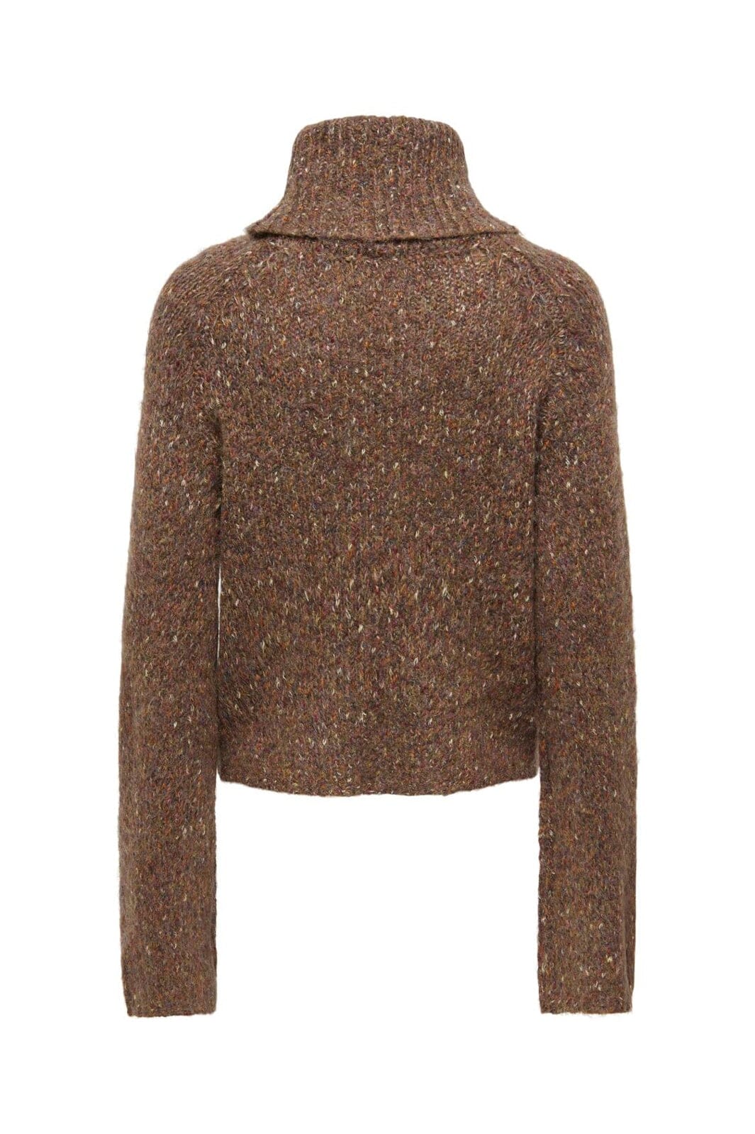 Only - Onlzille Ls Rollneck Cc Knt - 5081606 Black Coffee Multi Melange