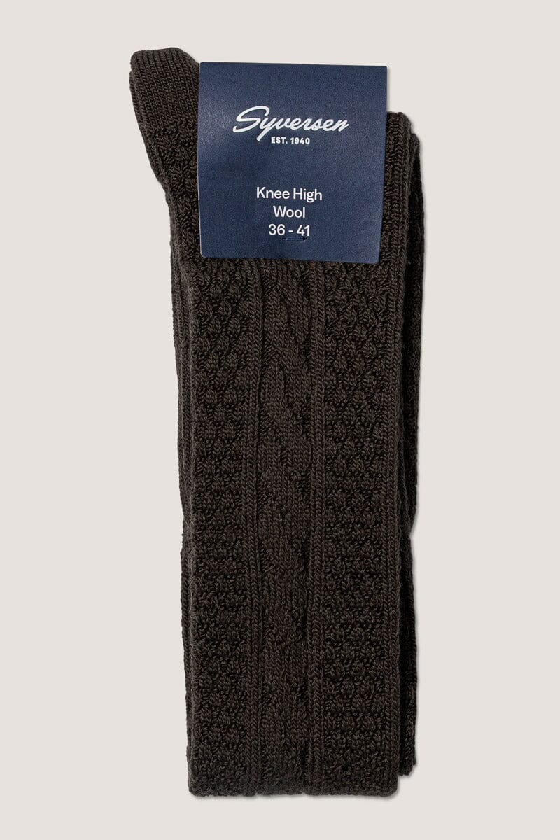 Oroblu - Wool Cable W Knee High Knee High 1149201 - Dark Brown