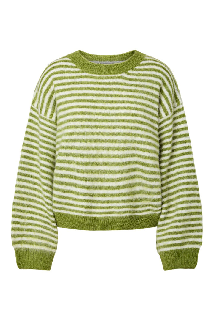 Pieces - Pcada Ls O-Neck Knit - 5140017 Woodbine Cloud Dancer