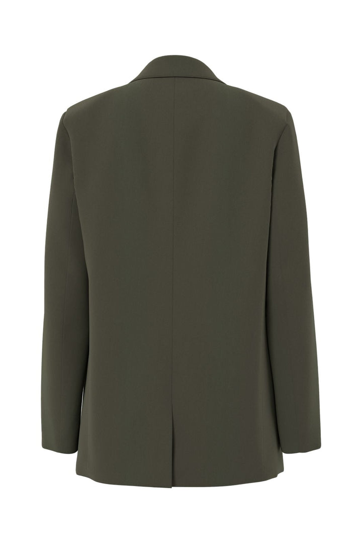Pieces - Pcbozzy Ls Loose Blazer - 4899446 Forest Night