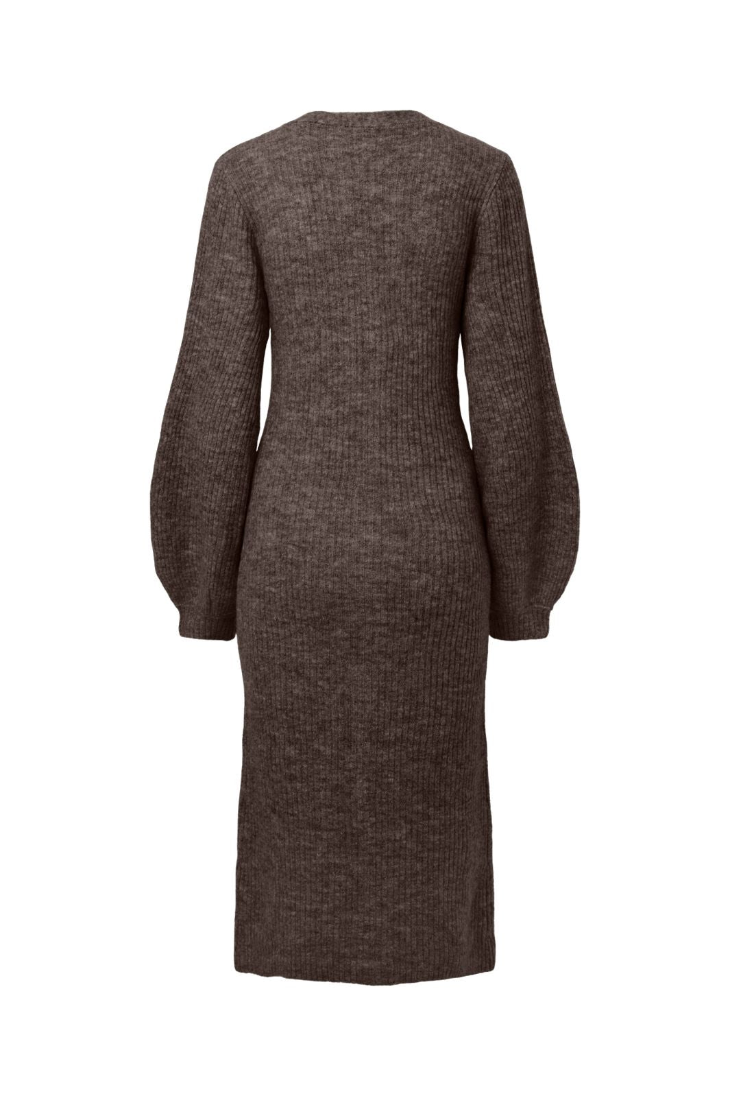 Pieces - Pcfaly Ls Knit Dress - 5120490 Hot Fudge Melange