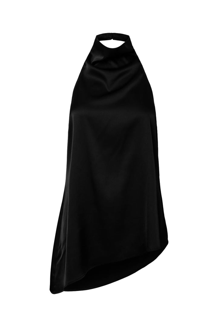 Pieces - Pcfesta Halterneck Satintop - 5127987 Black