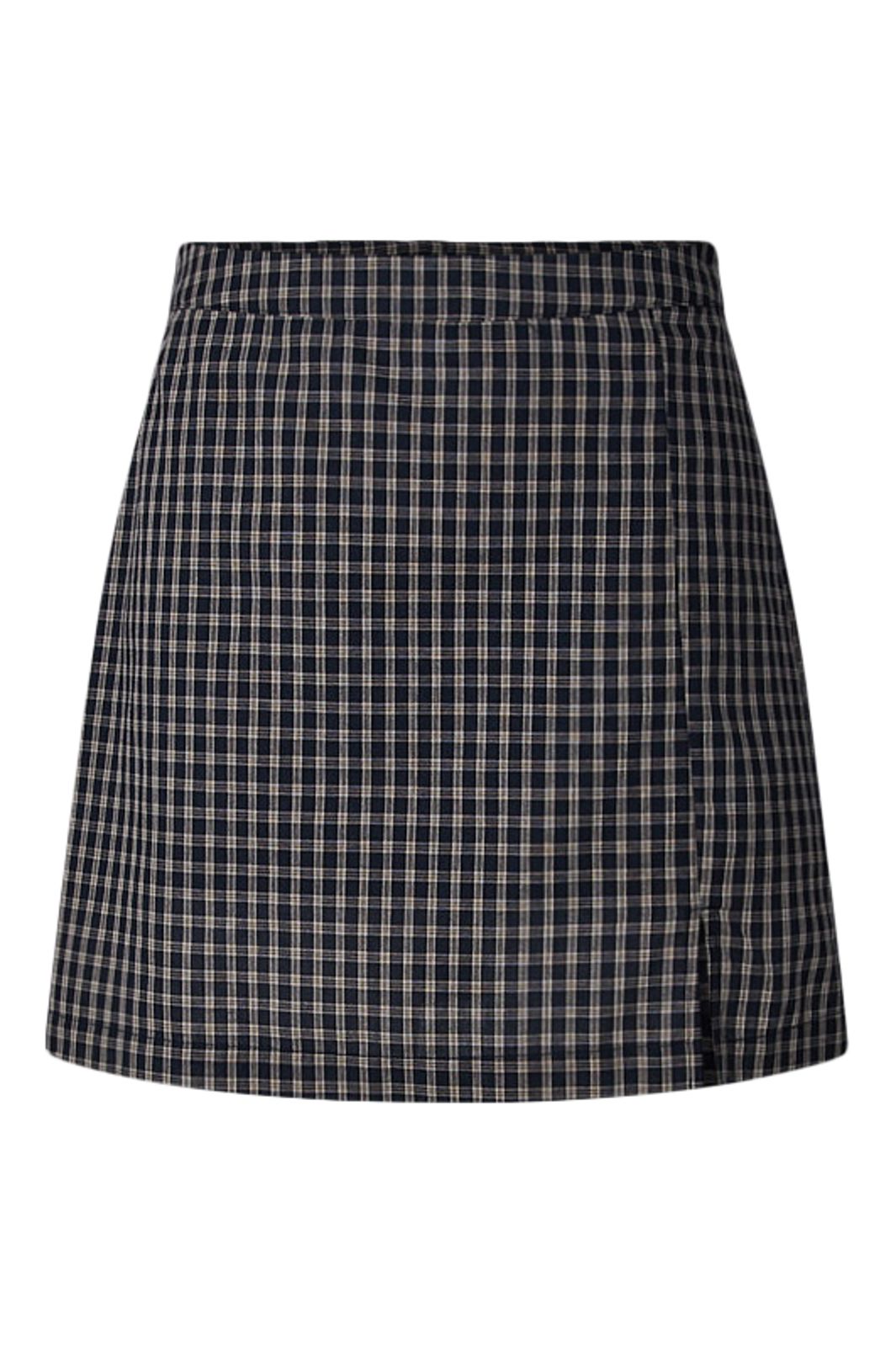 Pieces - Pcjune A-Shaped Short Skirt - 5162437 Maritime Blue Birch