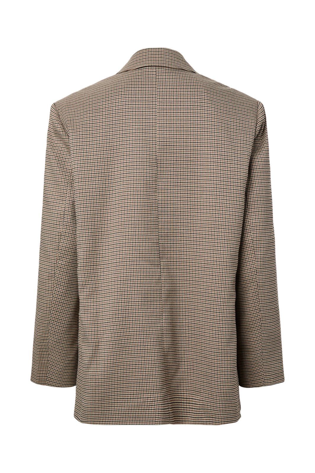 Pieces - Pckamil Check Sequin Blazer - 5062888 Hot Fudge Checks