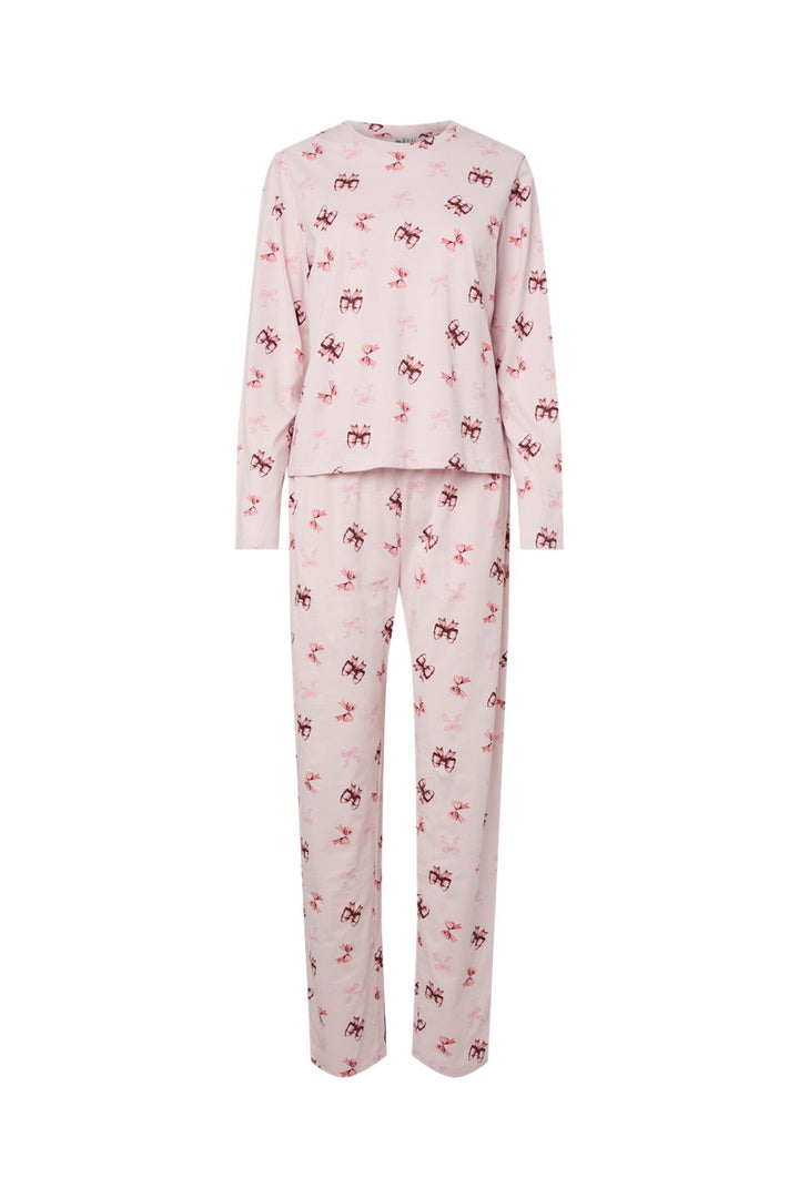 Pieces - Pcnaya Xmas Ls Nightwear Set - 5081302 Light Lilac Bows