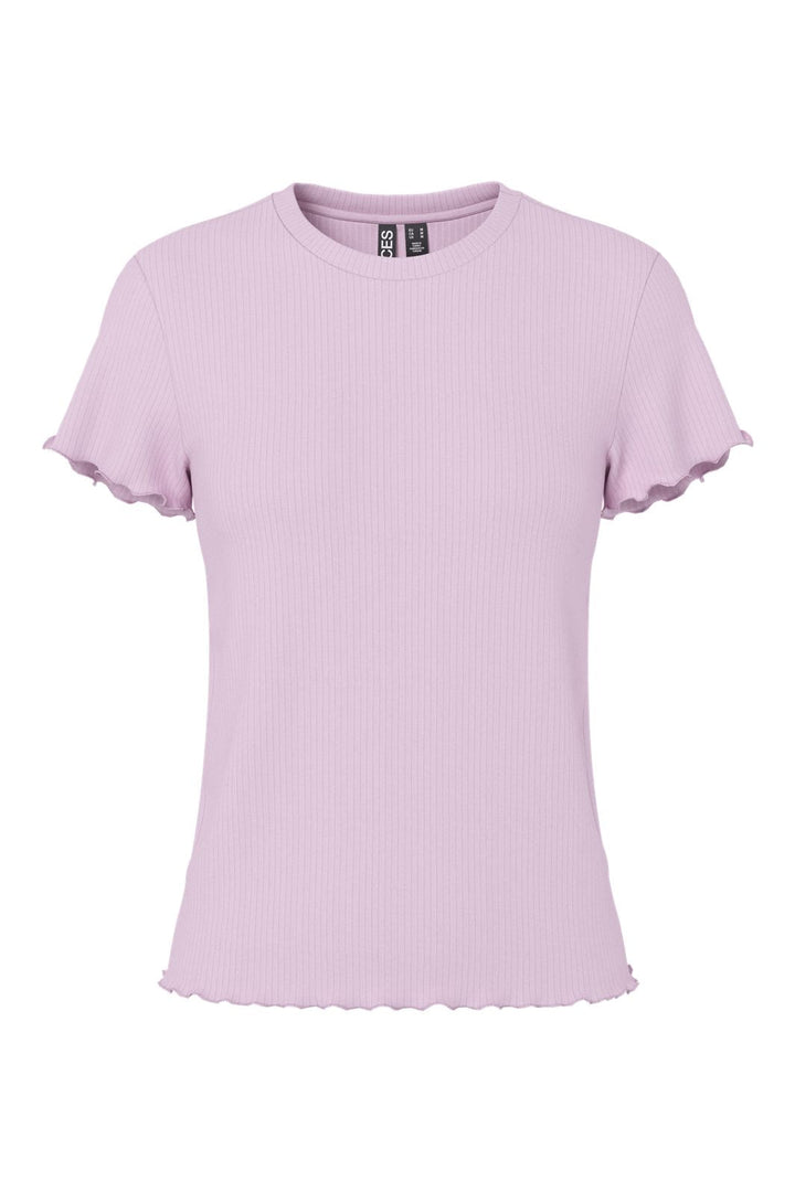 Pieces - Pcnicca Ss O-Neck Top - 4902436 Winsome Orchid