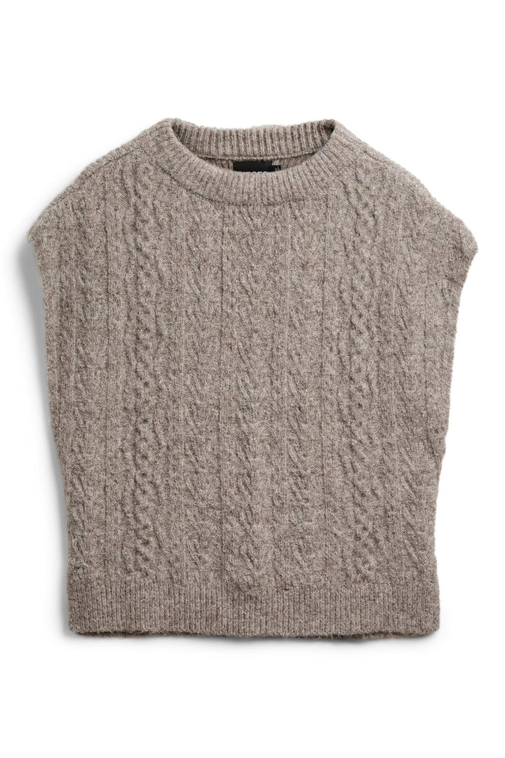 Pieces - Pcnosie Poncho - 4579702 Fossil Ponchoer 