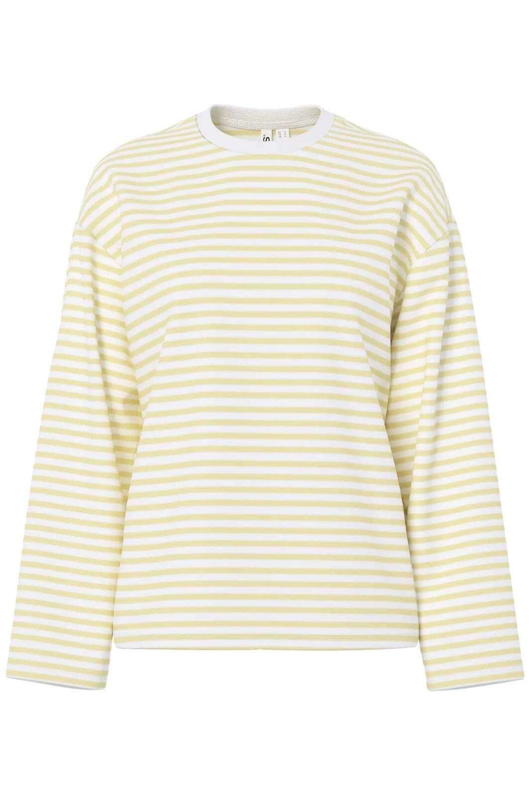 Pieces - Pcsadie Ls Top - 5090857 Bright White French Vanilla T-shirts 
