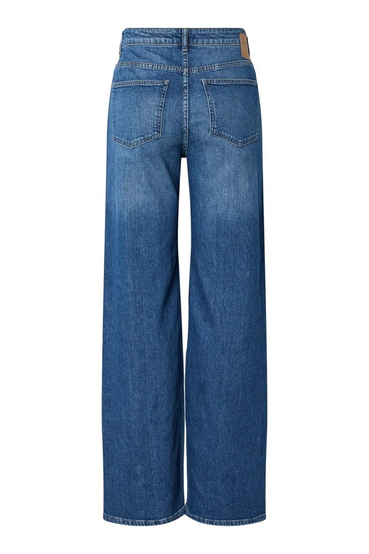 Pieces - Pcsilke Wide Jeans - 4817248 Medium Blue Denim