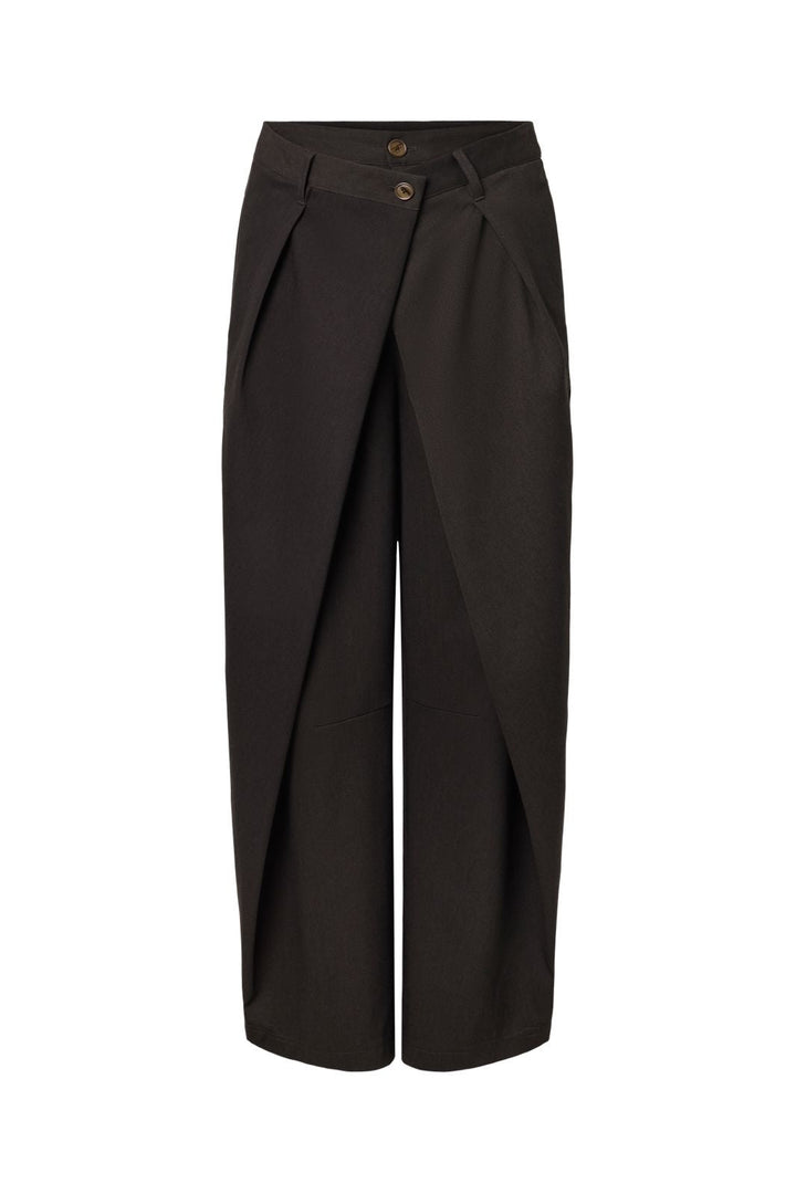 Pieces - Pcsofie Double Closing Pants - 5221895 Espresso