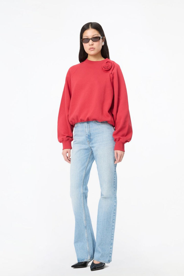 Rotate - Flower Sweat Crewneck 1168942240 - 2240 Scooter Red Sweatshirts 