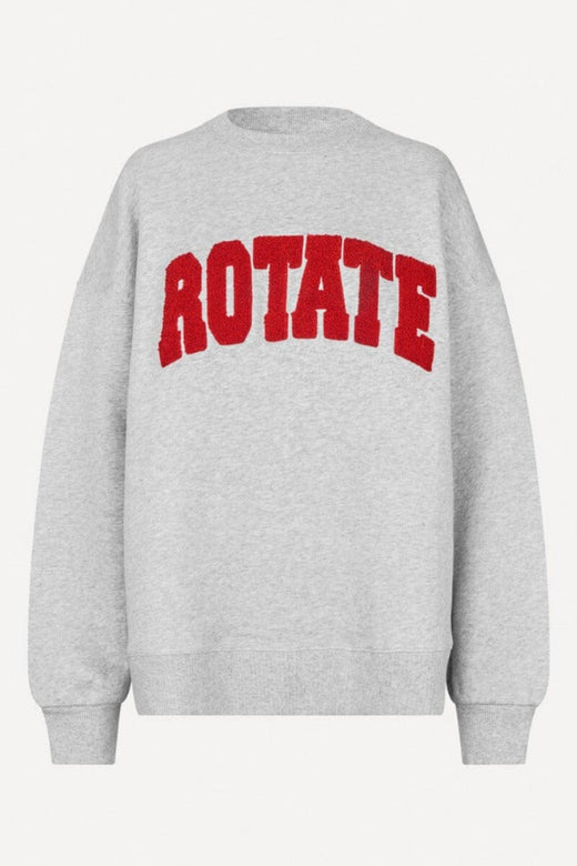 Rotate - Heavy Sweat Crewneck 1163701472 - 1472 Light Grey Melange Sweatshirts 