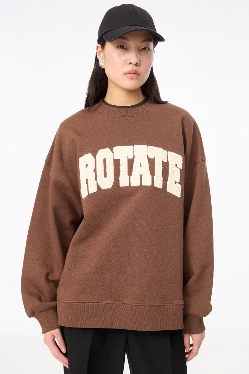Rotate - Heavy Sweat Crewneck 116370559 - 559 Chestnut Sweatshirts 