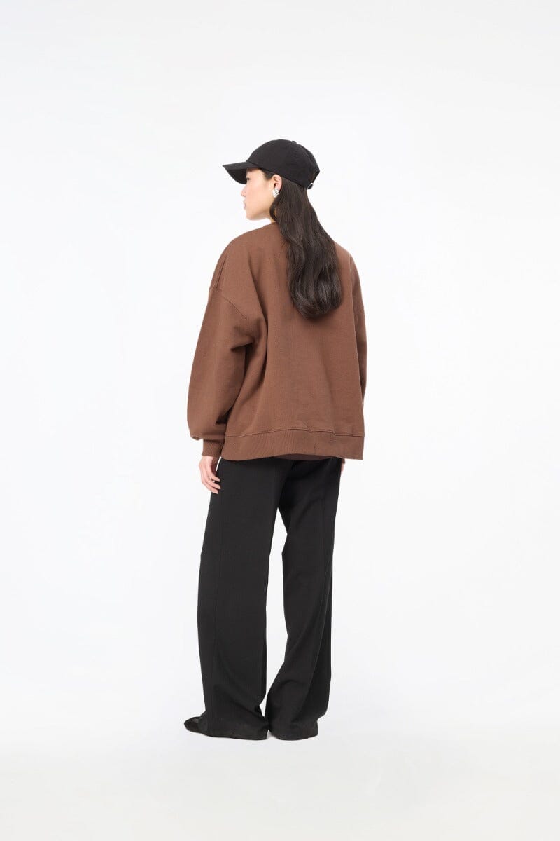 Rotate - Heavy Sweat Crewneck 116370559 - 559 Chestnut Sweatshirts 
