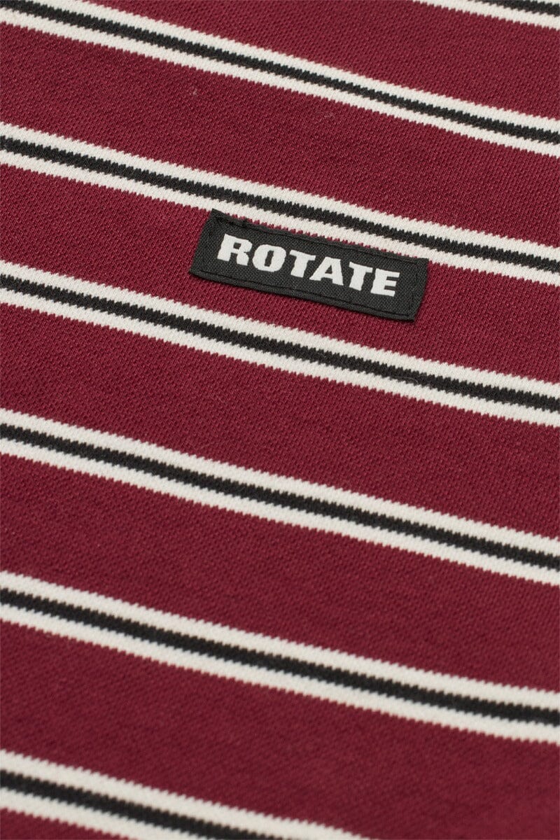 Rotate - Pique Longsleeve Polo 1160032934 - 2934 Zinfandel Comb. Bluser 