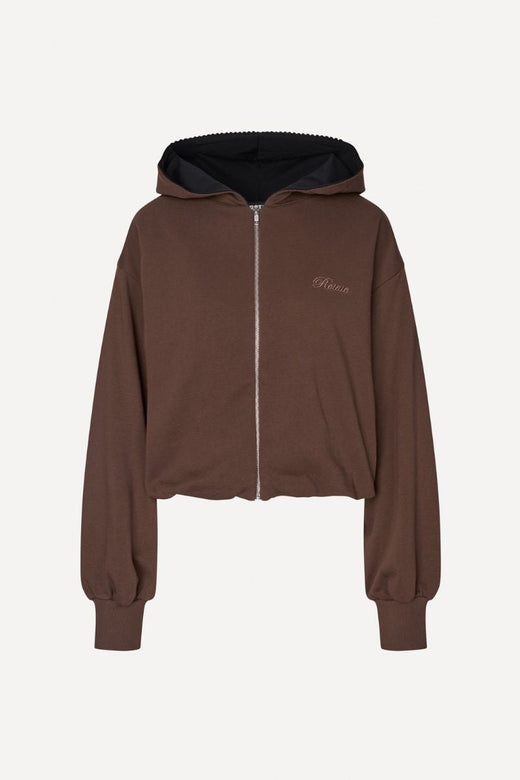 Rotate - Zip Sweat Hoodie 116896559 - 559 Chestnut Sweatshirts 