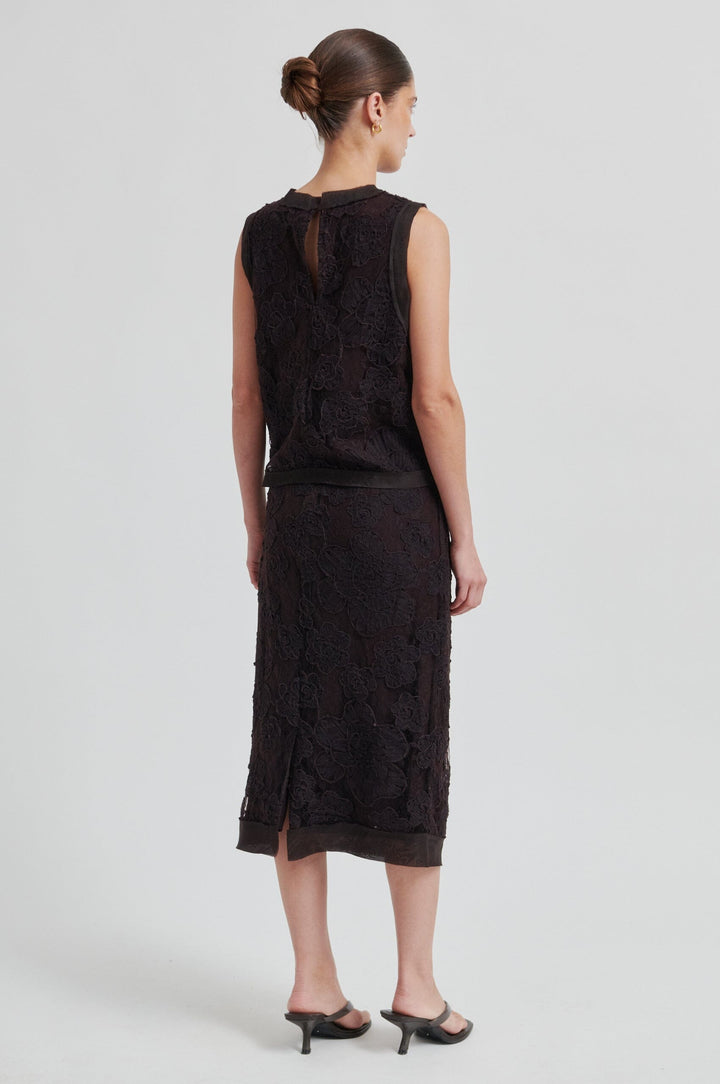 Second Female - Daysee Skirt 60480 - 6150 Chocolate Torte Nederdele 