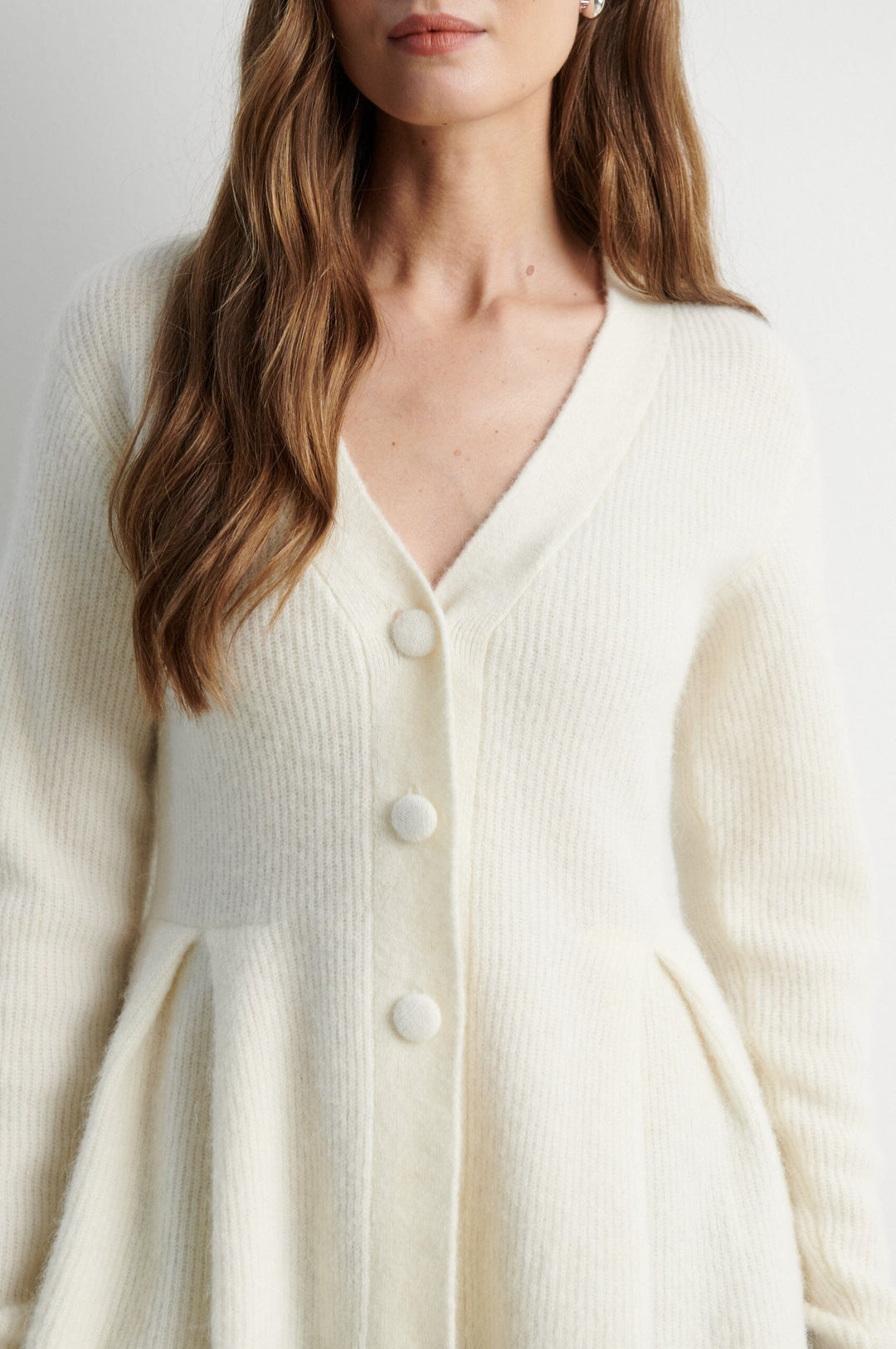 Second Female - Faira Knit Cardigan 61296 - 1051 Birch Cardigans 
