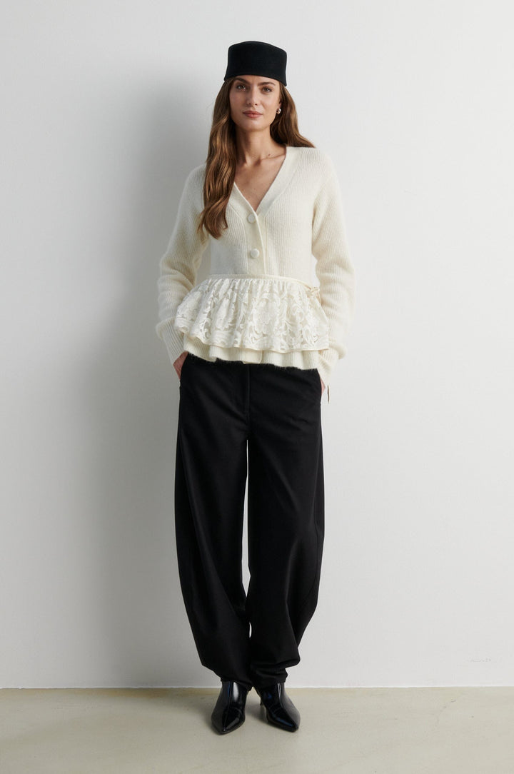 Second Female - Faira Knit Cardigan 61296 - 1051 Birch Cardigans 