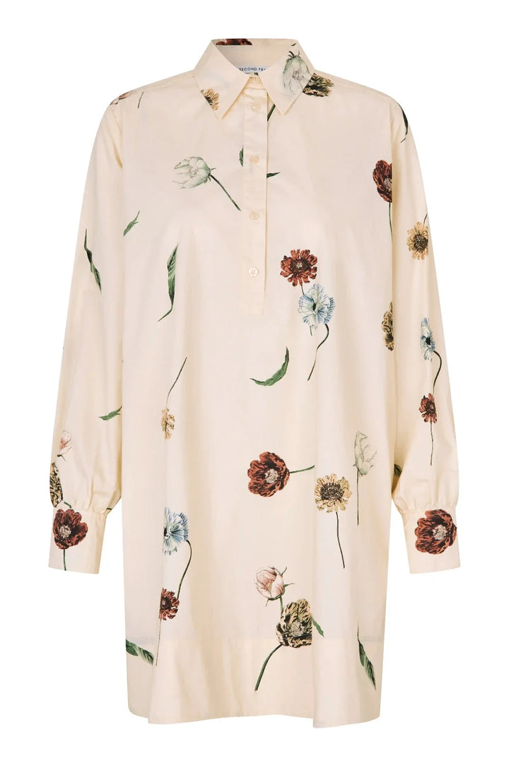 Second Female - Floco Tunic Dress 60747 - 1034 Summer Sand Kjoler 