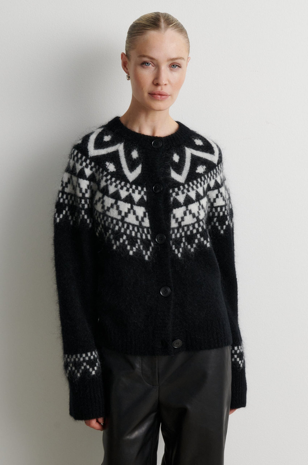 Second Female - Kalia Knit Cardigan 61252 - 8001 Black Cardigans 