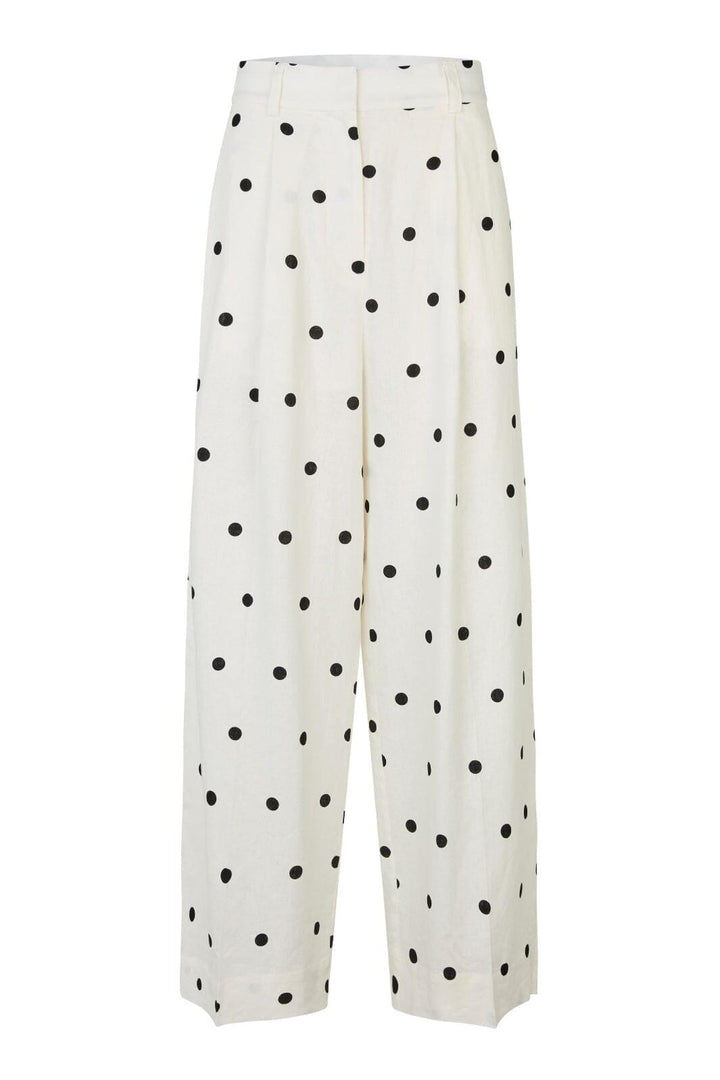 Second Female - Salliy Trousers 60845 - 1016 White Alyssum Bukser 