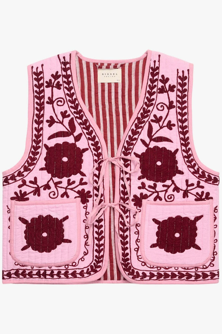 Sissel Edelbo - Honey Vest SE 1581 - Burgundy