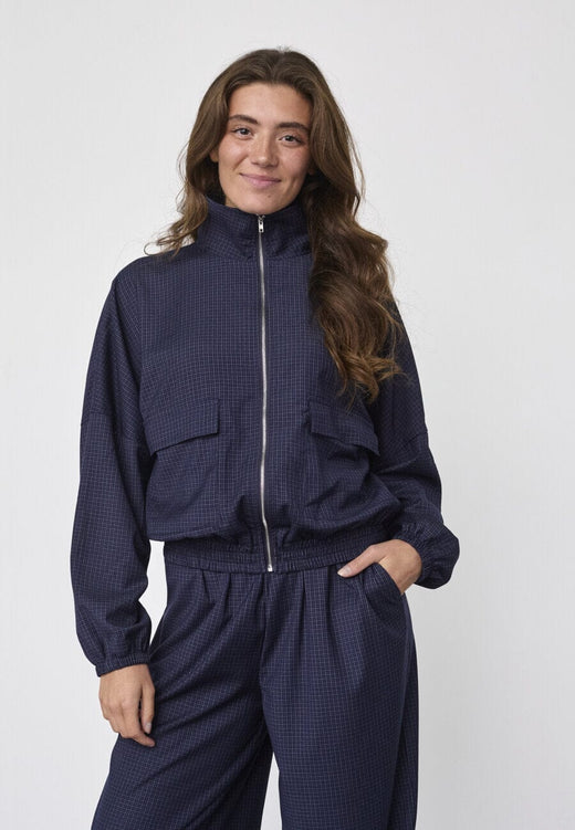Sisters Point - Gela-Ja 20525 - 441 - Navy Check Jakker 