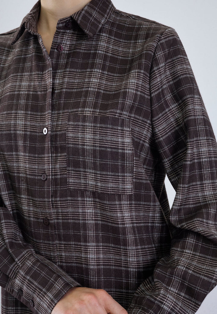 Sisters Point - Virra-Sh10 20586 - 843 - Brown Check Skjorter 