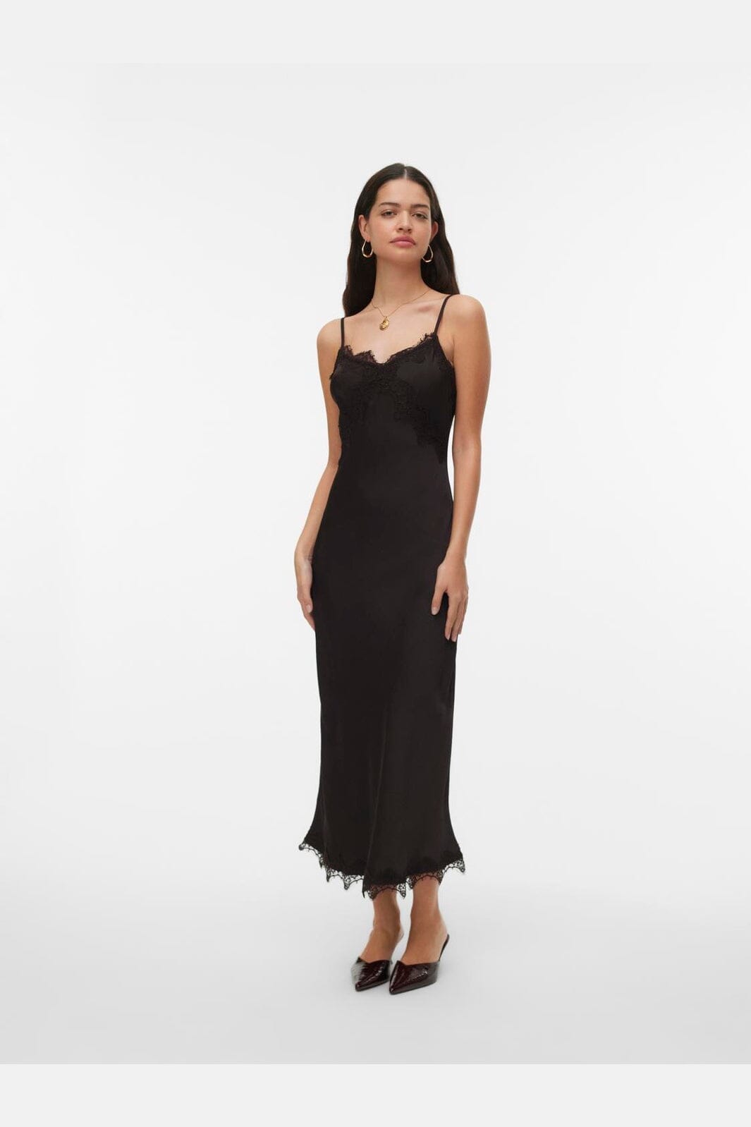 Vero Moda - Vmjulie Singlet Lace Dress - 5091551 Chocolate Torte