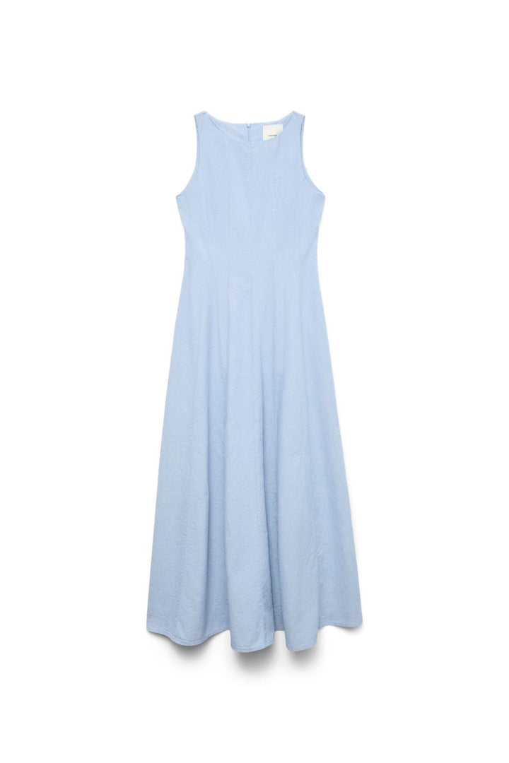 Vero Moda - Vmnorma Sl Maxi Chambray Dress - 5002420 Light Blue Melange
