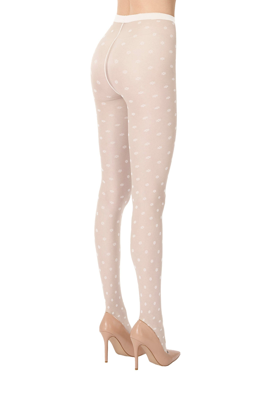 Wolford - Daisy Tights 17667 - 9383 White/white Strømpebukser 