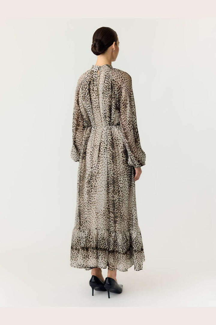 YAS - Yascheemi Ls Long Dress - 5237971 Sea Pearl Cheemi Print