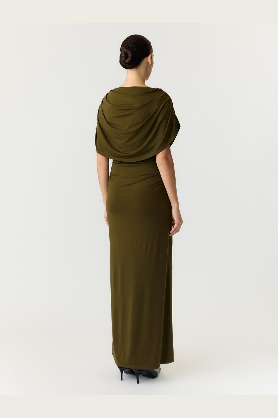 YAS - Yasdrala Cape Maxi Dress - 5244115 Dark Olive