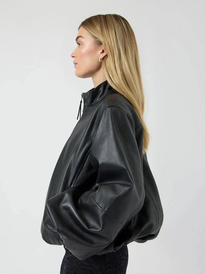 YAS - Yasisabel Leather Jacket - 5105116 Black Jakker 